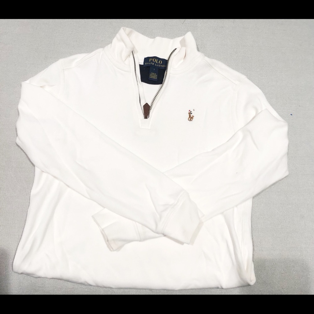 Polo Ralph Lauren sweatshirt  with half zipper.